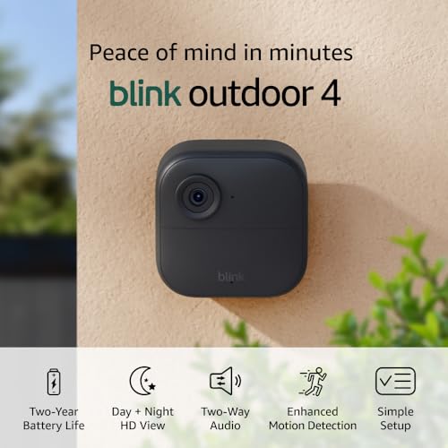 Blink Outdoor 4 (newest model) Wire-free Smart Security Camera