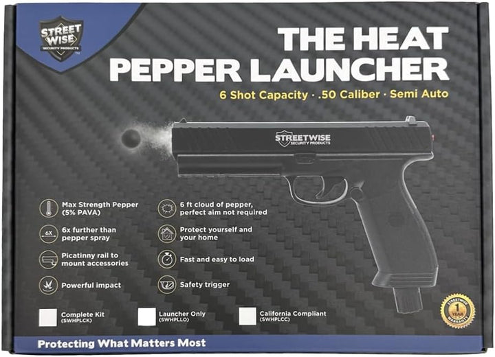 Streetwise Heat .50 Caliber Pepper Launcher, Pepper Ball Gun