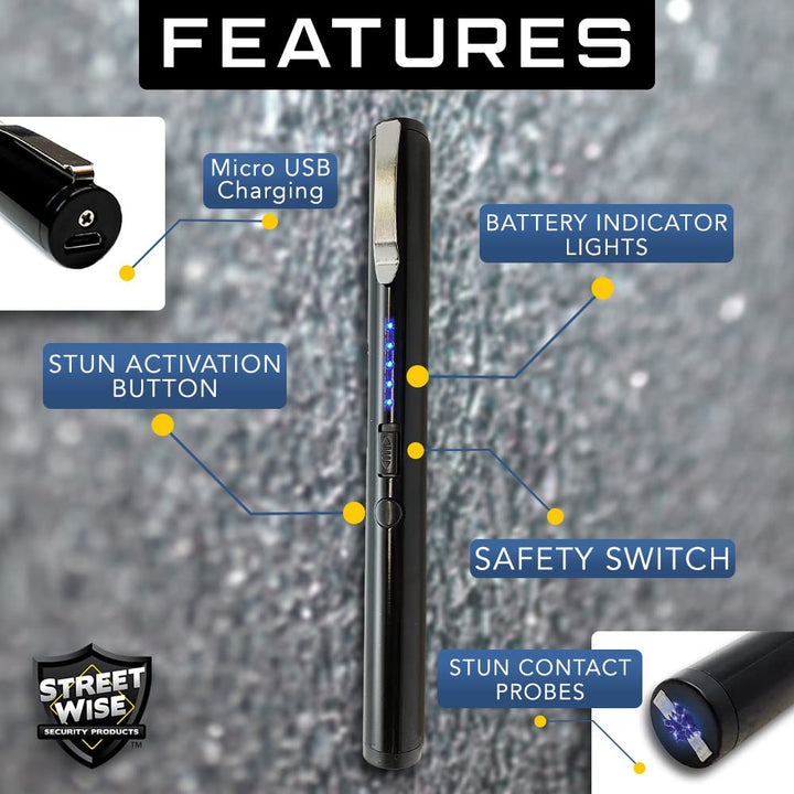 Streetwise Pain Pen for Self Defense - USB Rechargeable