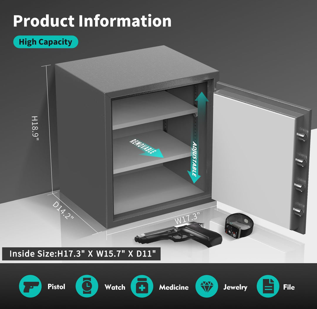 AEGIS 2.6 Cubic Feet Fireproof Safe