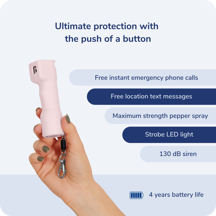 Plegium Smart Pepper Spray - Pair w/Smartphone for Location Sharing