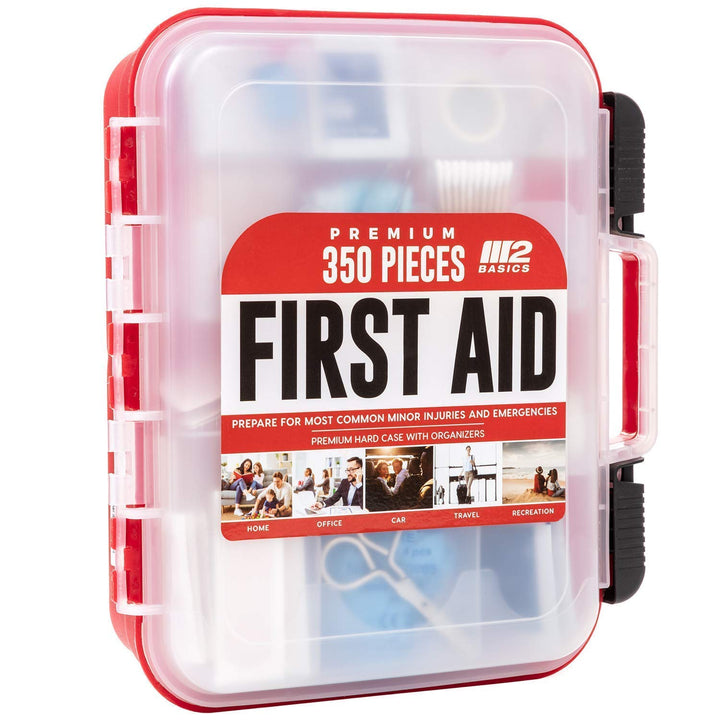 M2 BASICS Professional 350 Piece Hard Case First Aid Kit