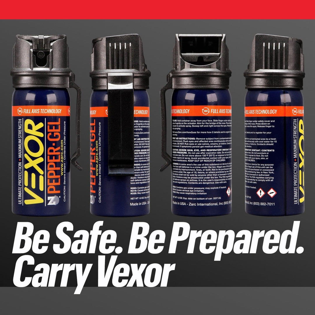 VEXOR Pepper Gel from Zarc, Max Strength Police Pepper Spray