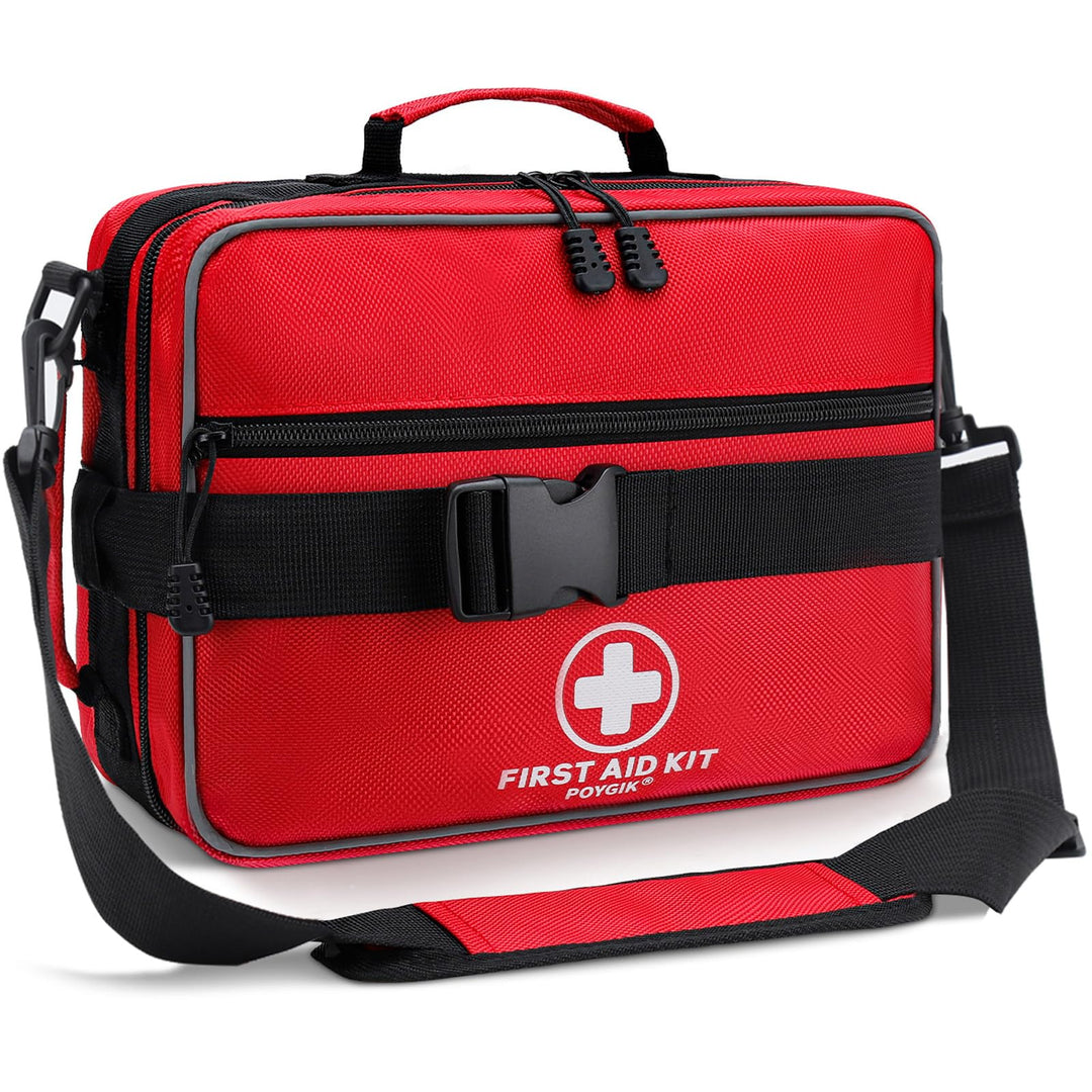 Poygik Premium 420 Piece Large First Aid Kit for Home, Car, Travel, Camping, Truck, Hiking, Sports, Office, Vehicle & Outdoor Emergencies