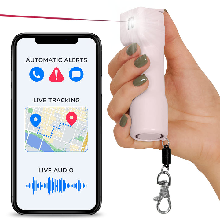 Plegium Smart Pepper Spray - Pair w/Smartphone for Location Sharing