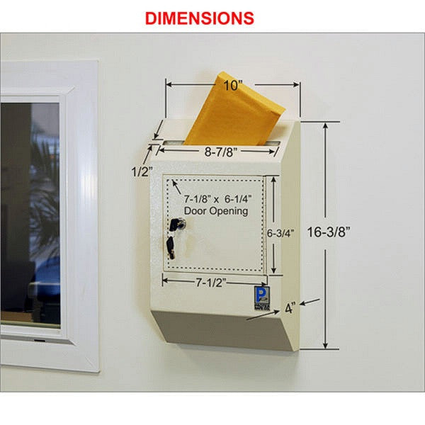 WDB-110 Wall-Mount Locking Payment Drop Box